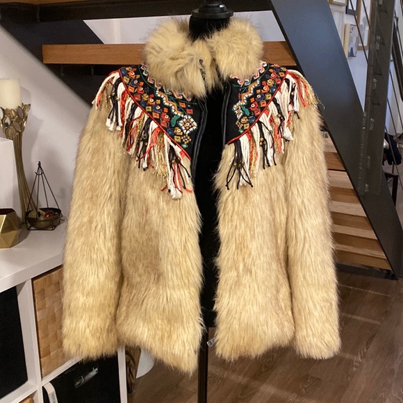 Zara Jackets & Blazers - Western Style Fur Coat